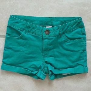 Copper Key green jean shorts for girls
